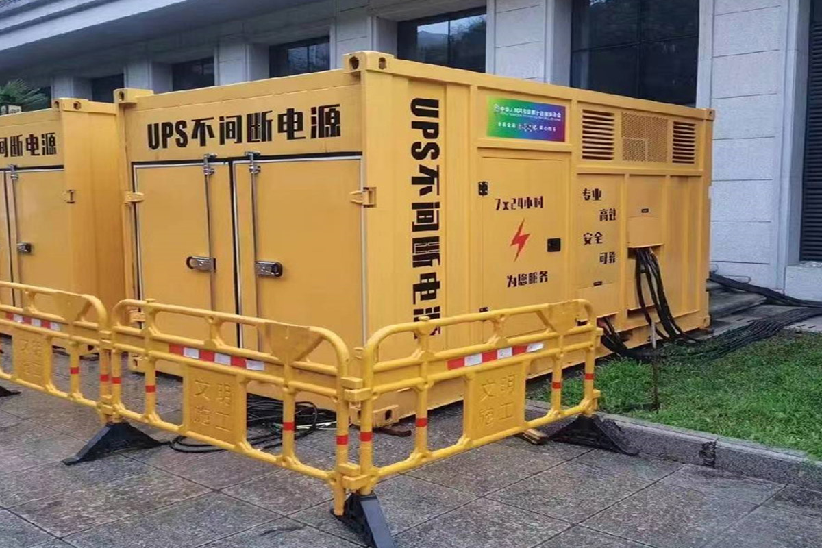 亭湖发电机租赁施工现场